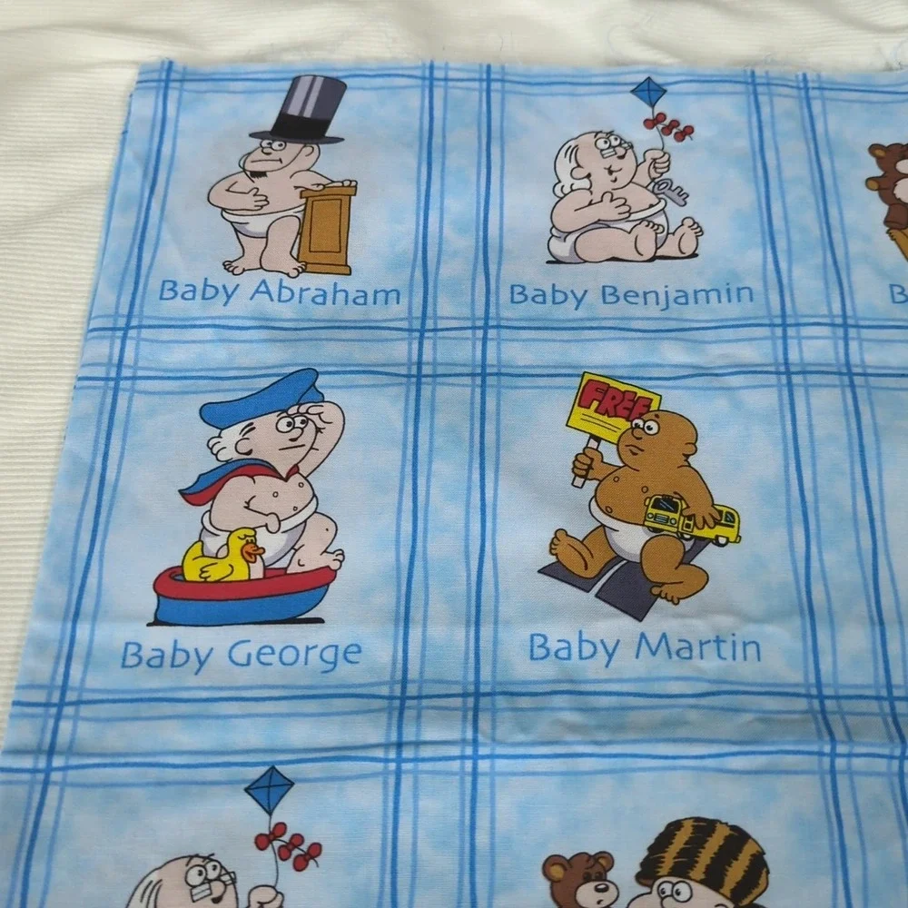 1 Yard Becky & Me KEY to the FUTURE Famous Babies Print‎ Concepts Fabric